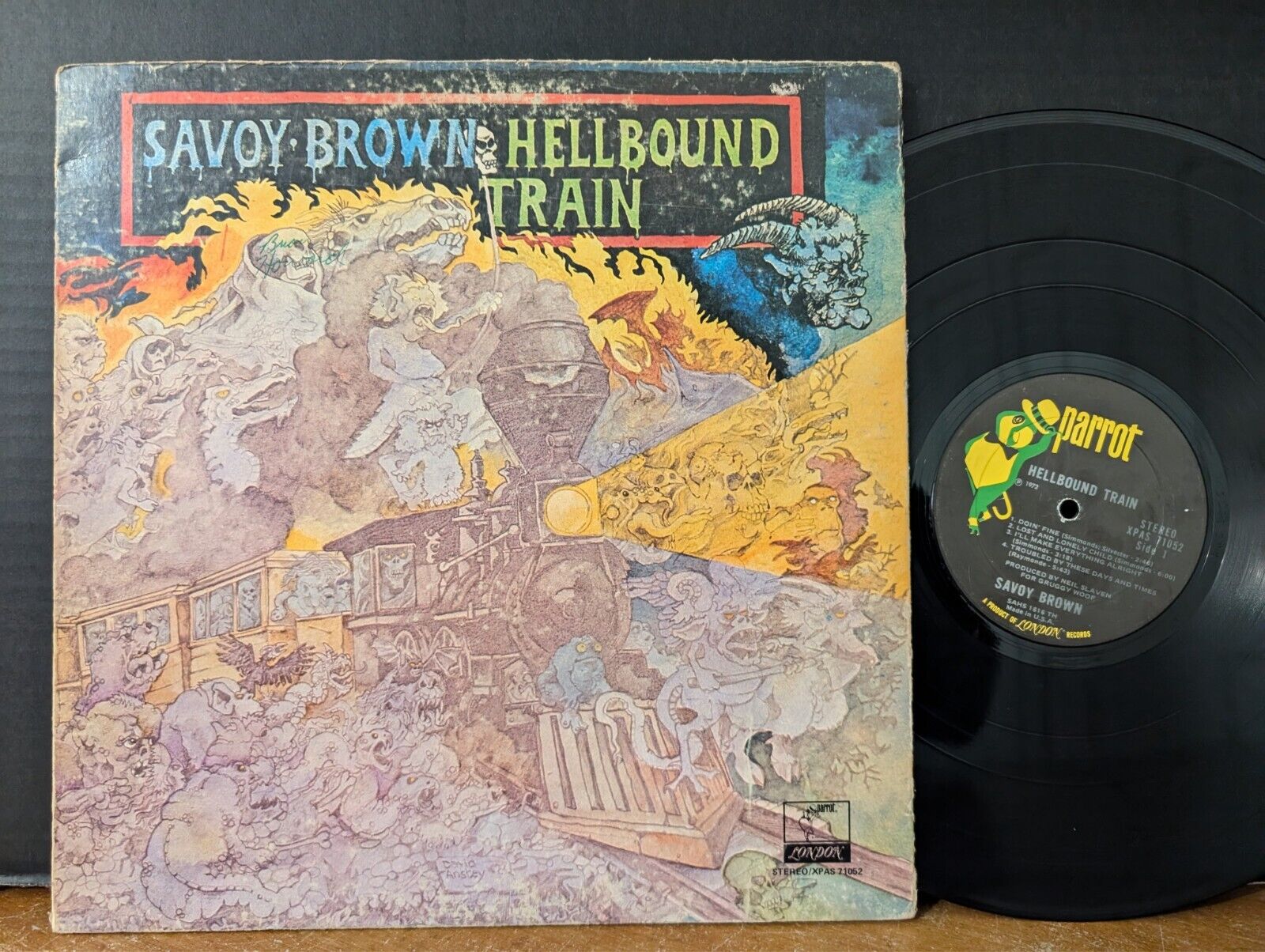 Savoy Brown ‎– Hellbound Train 1972 Blues Rock Vinyl LP