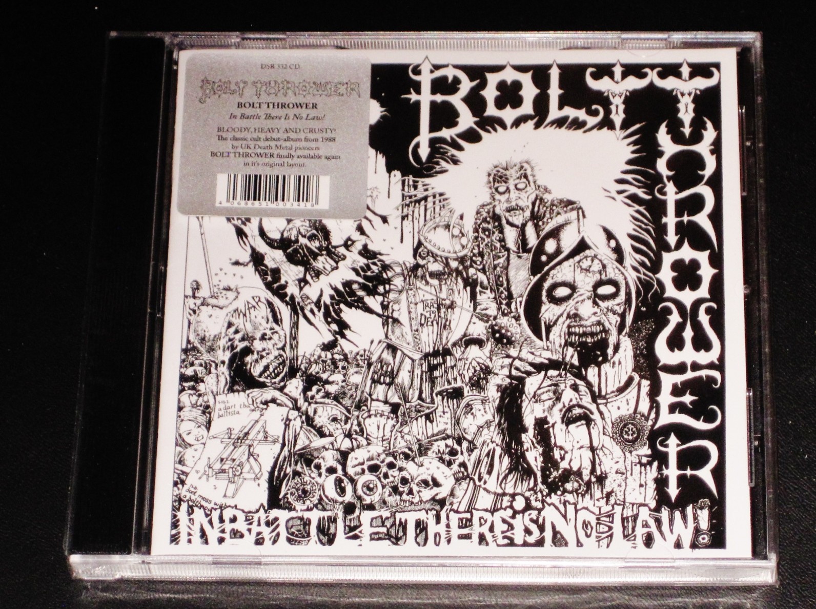 Bolt Thrower: In Battle There Is No Law CD 2026 Reissue Darkness Shall Rise NEW