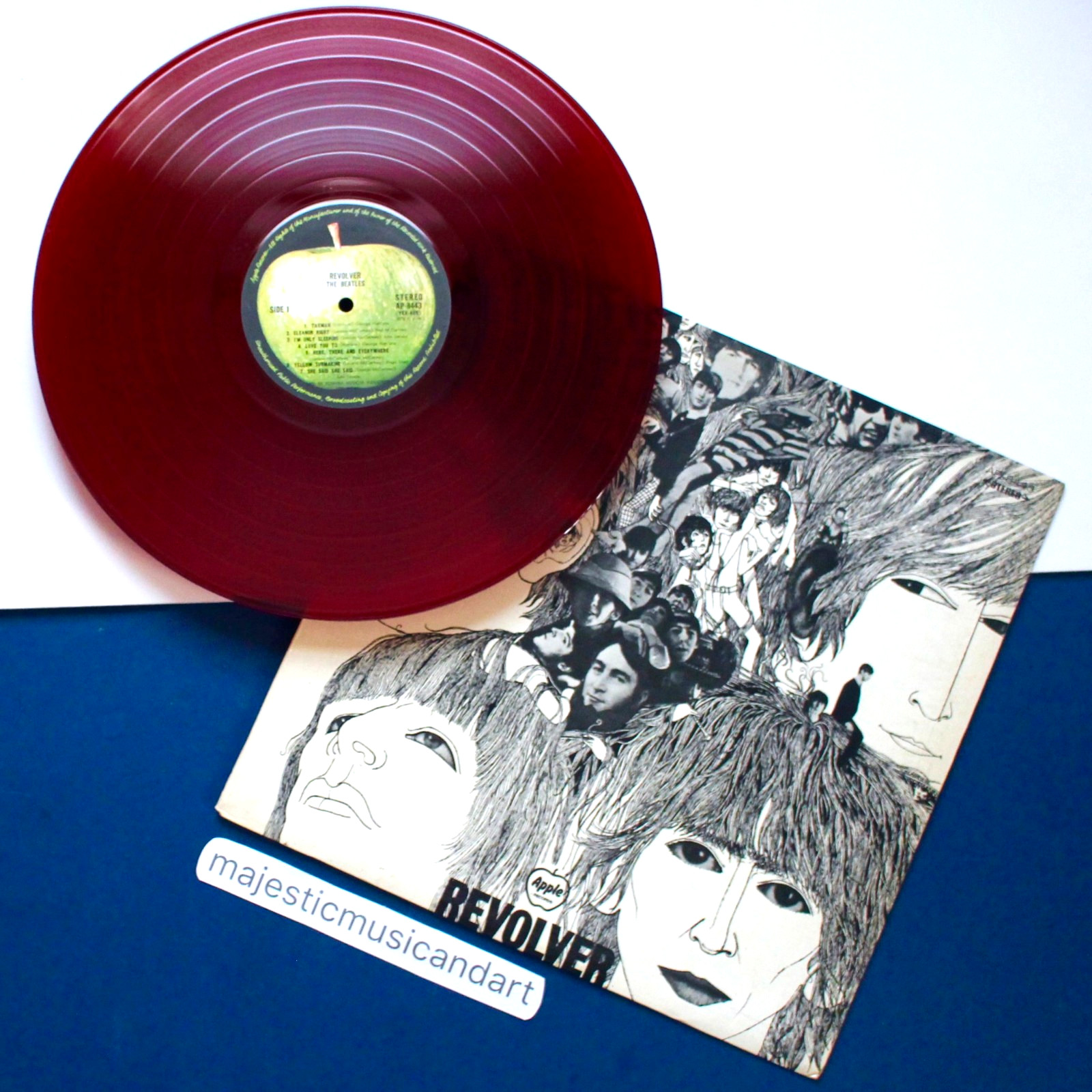 VINTAGE 1969 RED VINYL THE BEATLES REVOLVER LP APPLE EX NM RARE
