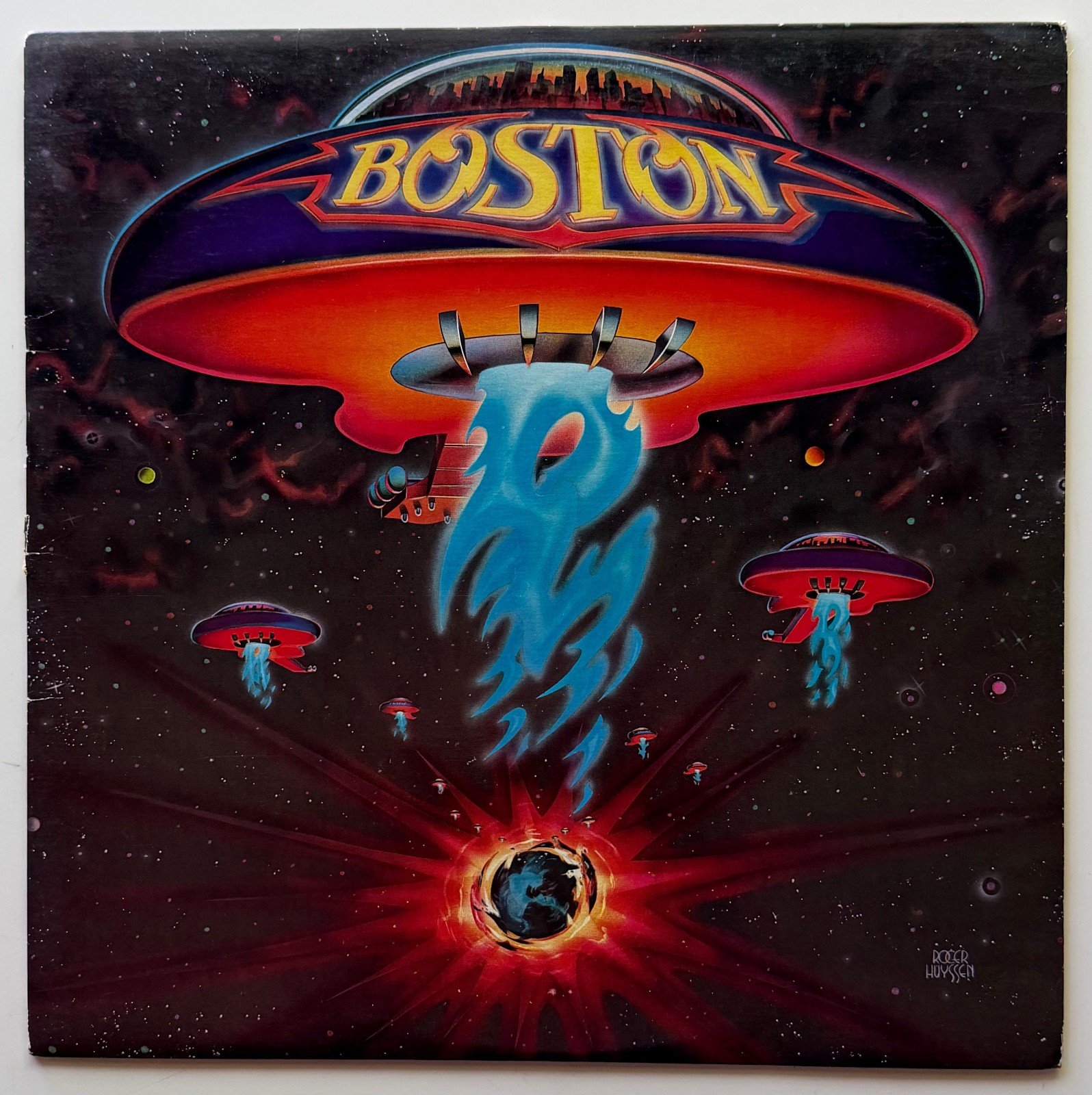 Vtg 70s BOSTON Album SELF TITLED Record 1979 PRESSING Vinyl Lp OG NEAR MINT