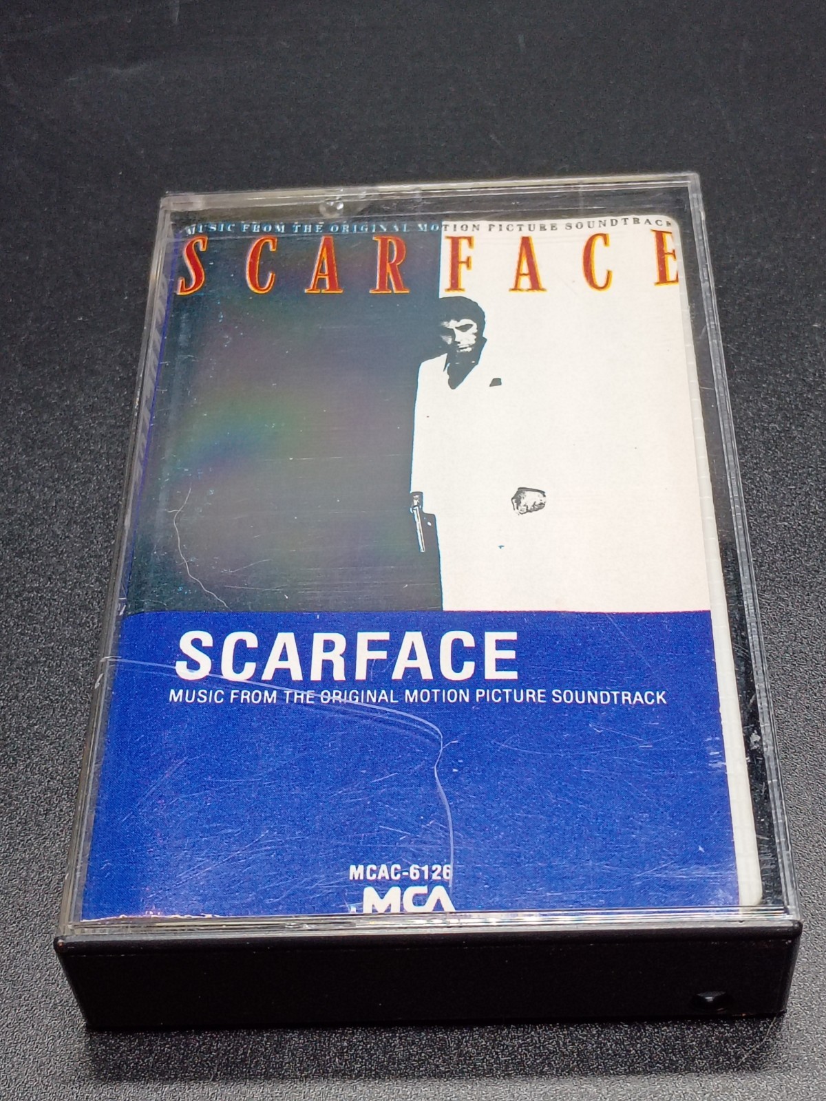 Scarface 1983 MCA Cassette Soundtrack Al Pacino Giorgio Moroder Rare