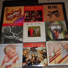 HARD ROCK vinyl LOT x10 SCORPIONS SABBATH AC/DC VAN HALEN Y&T BOC RUSH HSAS VG+ picture