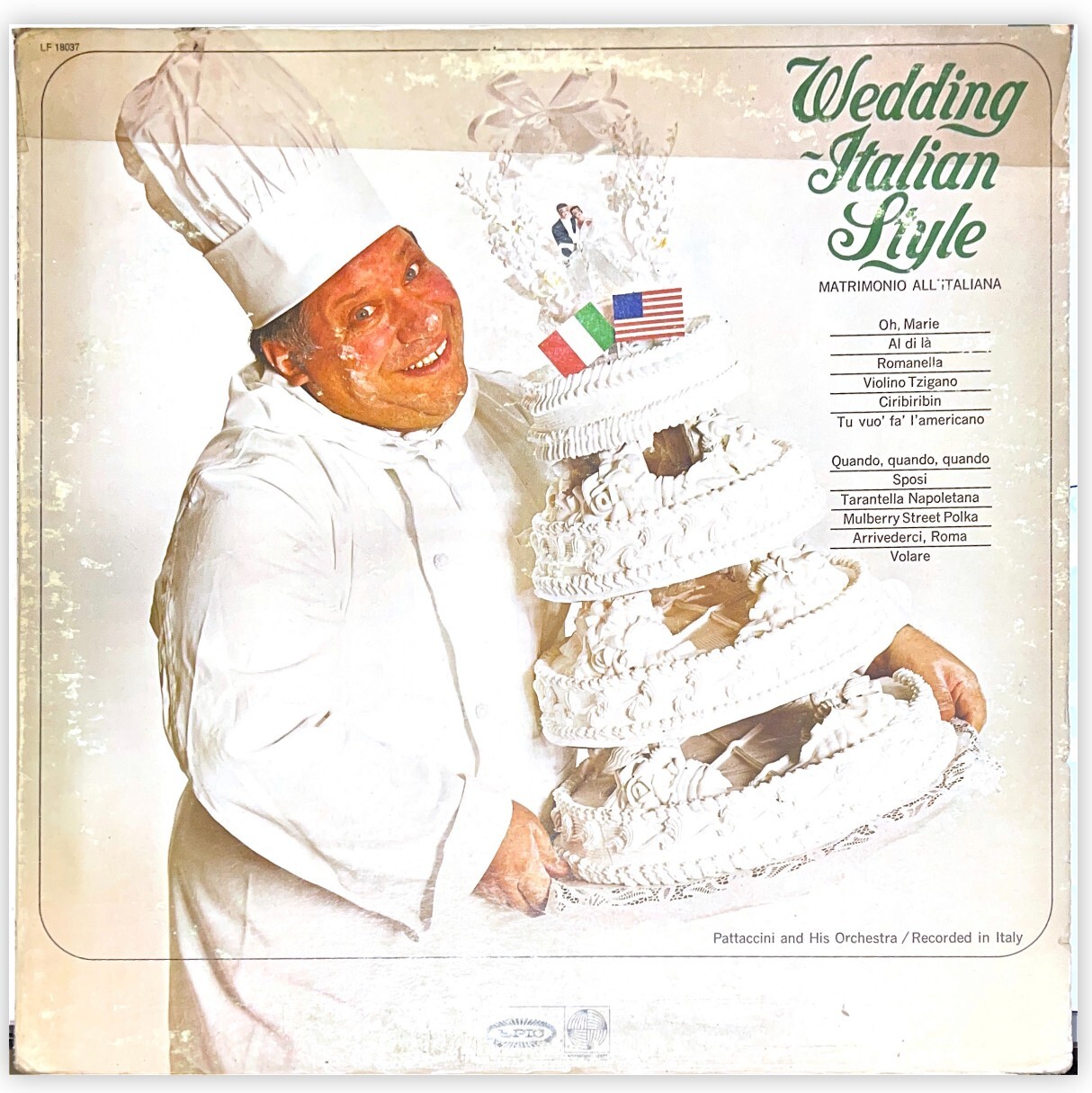 Pattaccini & His Orchestra - Wedding Italian Style EPIC  LP  XEM79962