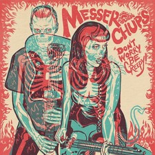 Messer Chups - Don't Worry, Be Creepy EP - Red/Cyan Vinyl (Surf Rock, Rockabilly picture