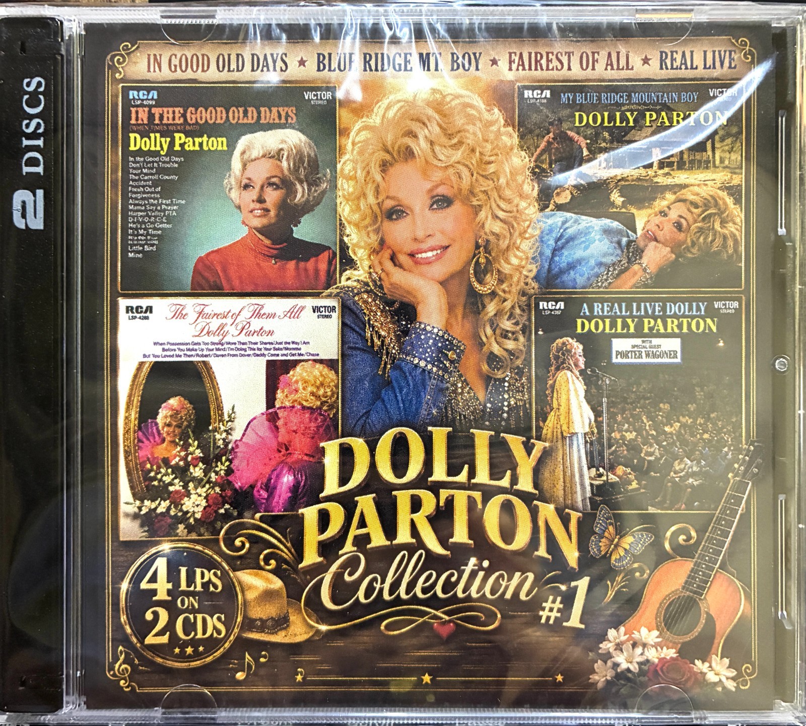 DOLLY PARTON - Collection #1 (4 LPs on 2 CDs) Factory Sealed 2-CD Set, 2026