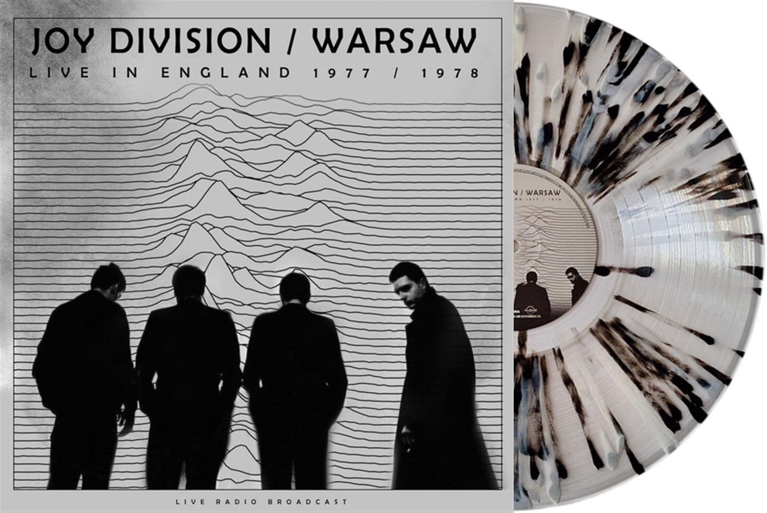 Joy Division – Live in England 1977 / 1978 LP Grey Black Splatter Vinyl Record