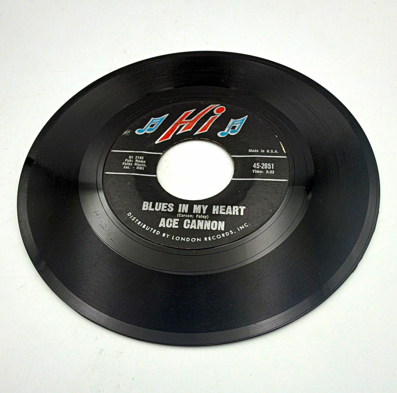 Ace Cannon: Blues in My Heart / Blues Hi 45-2051 7\