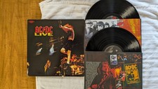 AC/DC Live 2LP GOLD Vinyl 50th Anniversary Collector's Edition Epic promo copy picture
