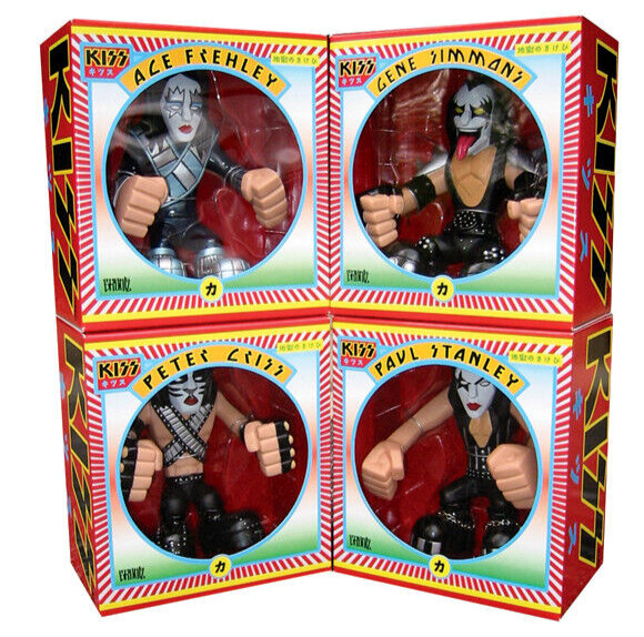 KISS Hotter Than Hell 4 Vinyl Figures 18Cm By Stronghold