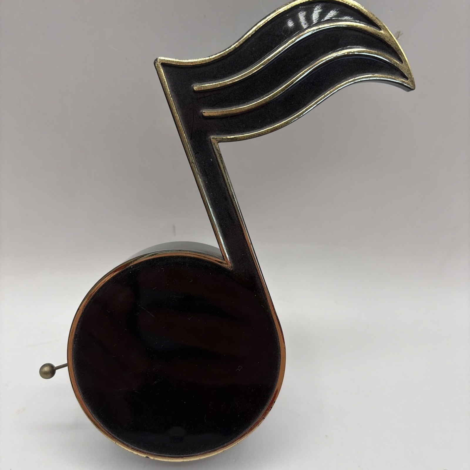 Vintage Schmid 1982 Music Note Music Box Plays 