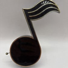 Vintage Schmid 1982 Music Note Music Box Plays 