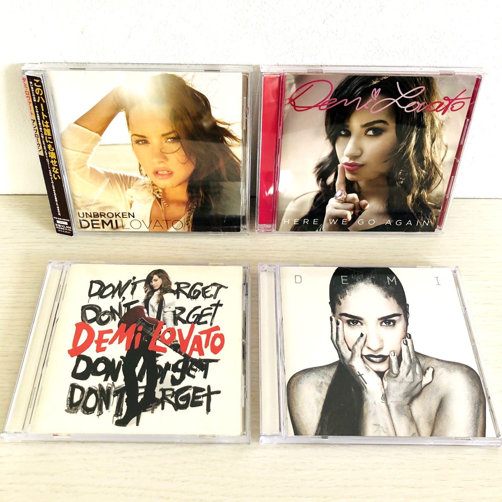 Demi Lovato CD Unbroken Here We Go Again Don\'t Forget DEMI set of 4Obi CDs Japan