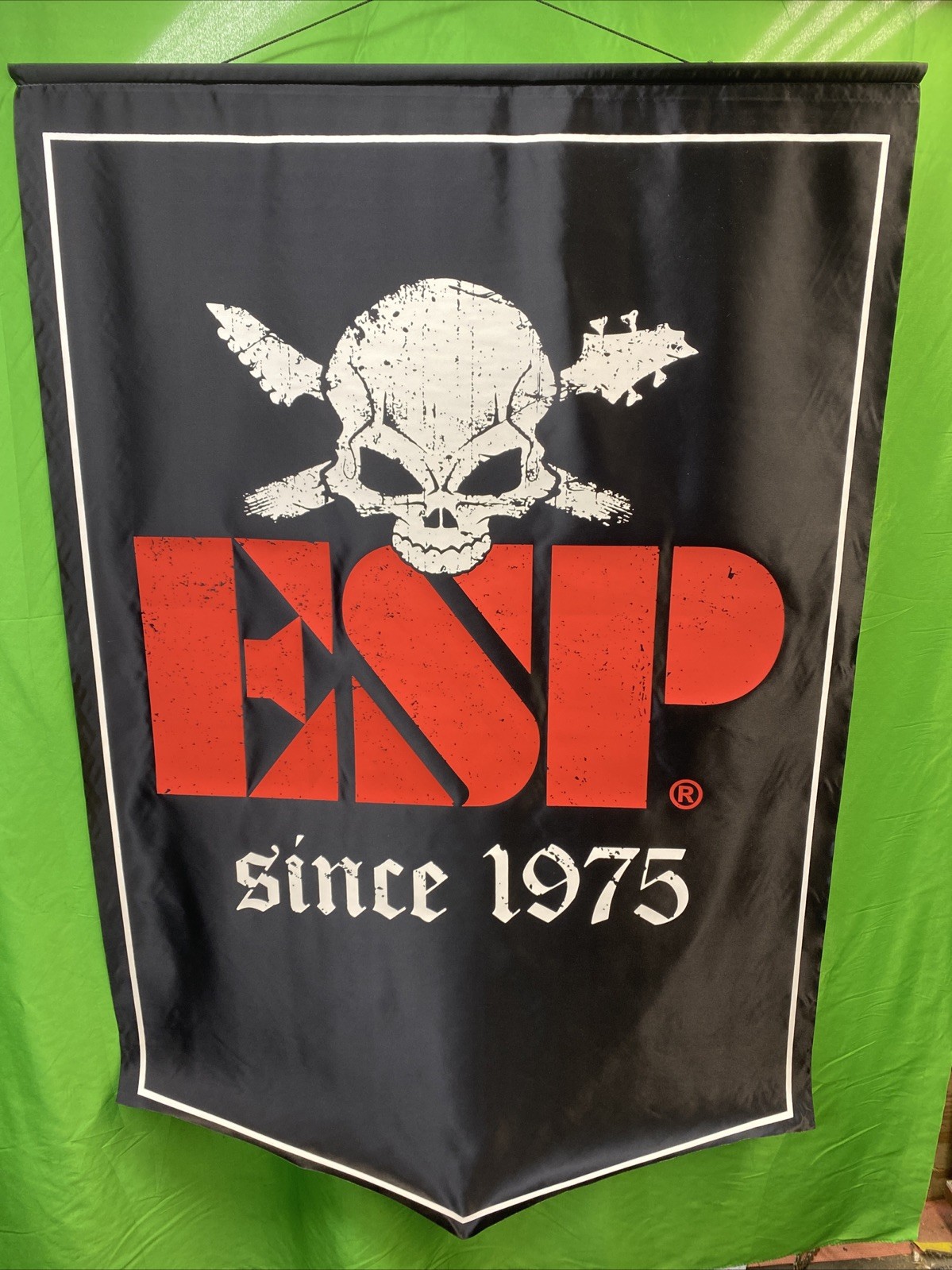 ESP Guitar Bass Hollywood Banner Sign 36”x 56” Dealer Store Music Fabric Custom