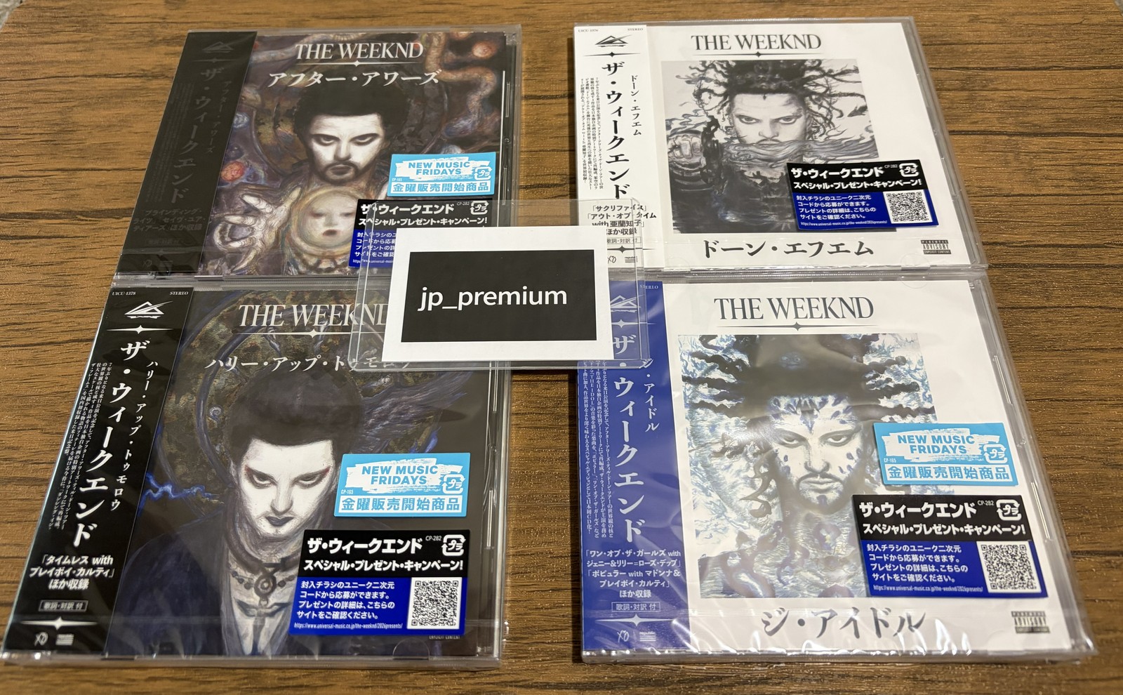 Set of 4 The Weeknd After Hours Til Dawn COLLECTION Limited CD Japan