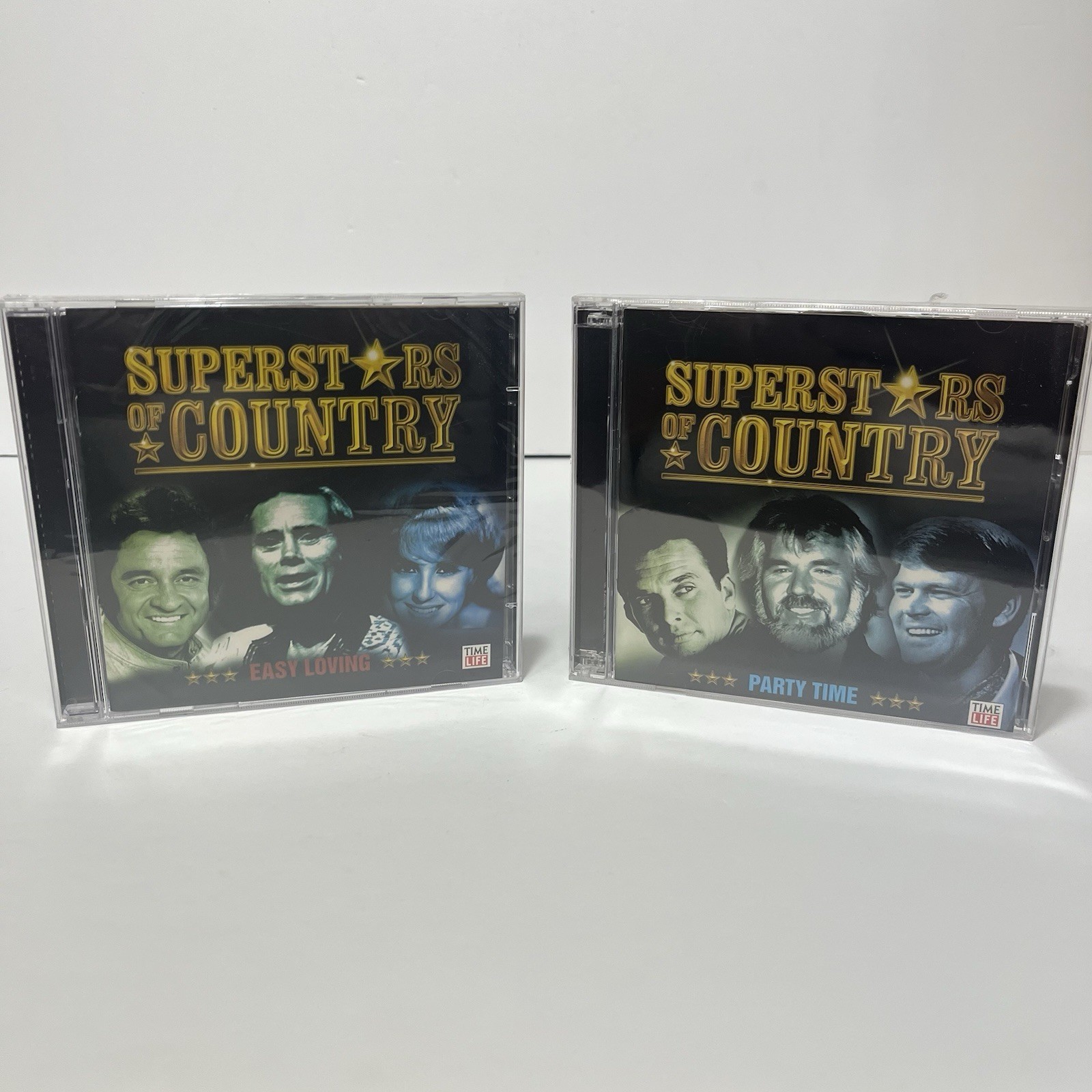 Superstars Of Country 2 Sealed CD Lot Party Time & Easy Loving NEW George Jones