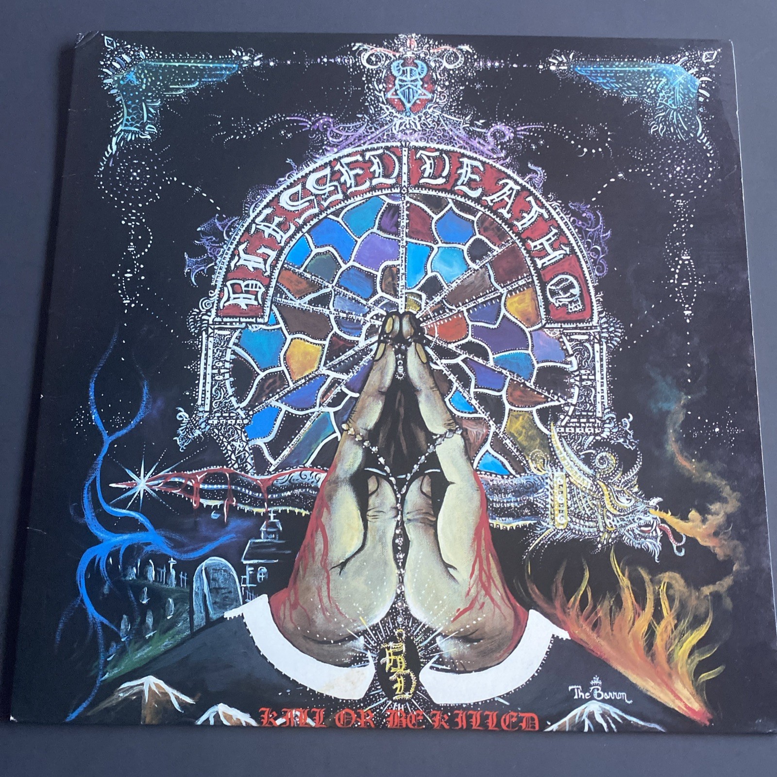 vinyl records blessed Death Kill Or Be Killed Original Pressing Top Copy