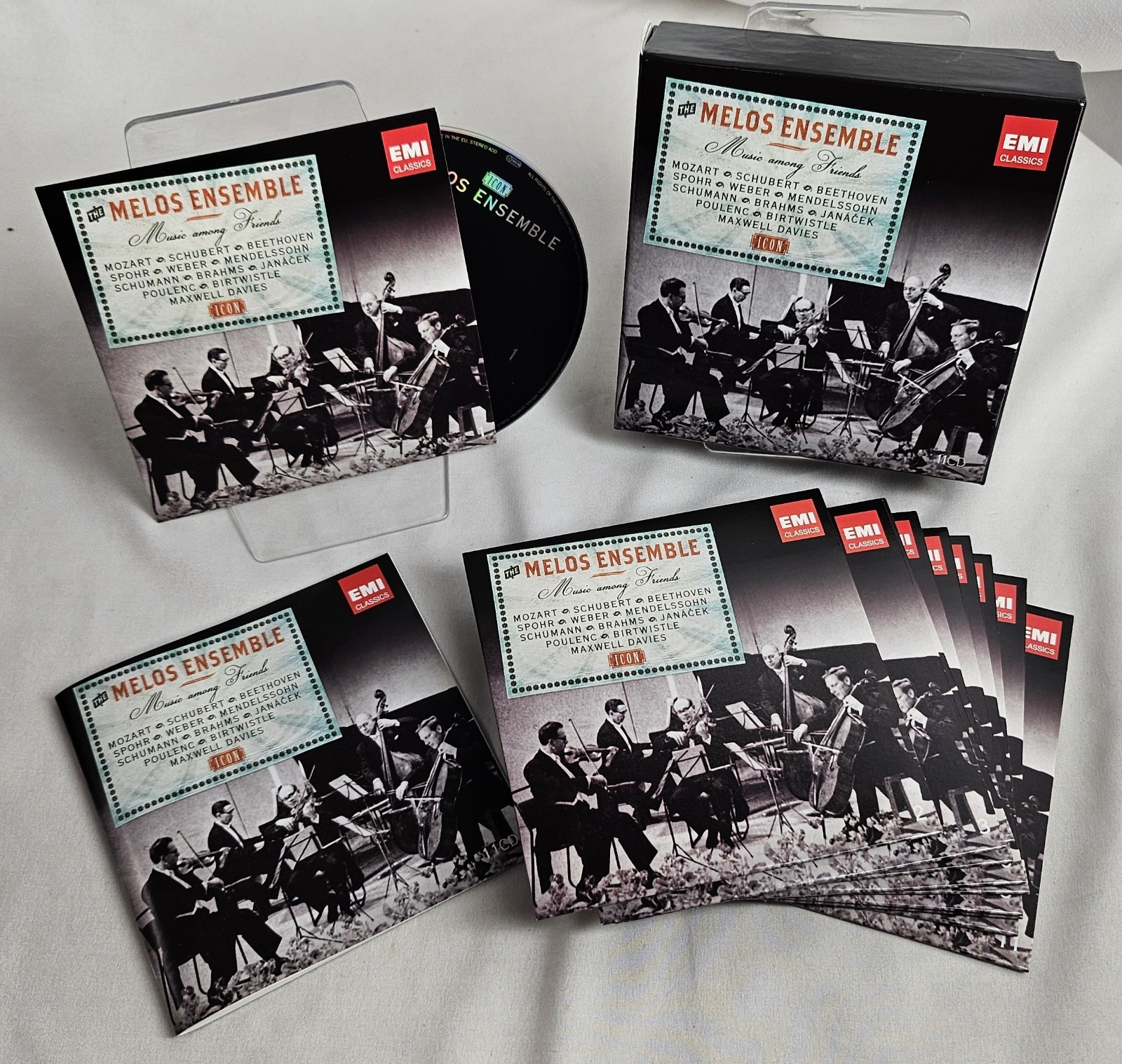 The Melos Ensemble Music Among Friends 2011 EMI Classics 11 CD Box Set w/Booklet