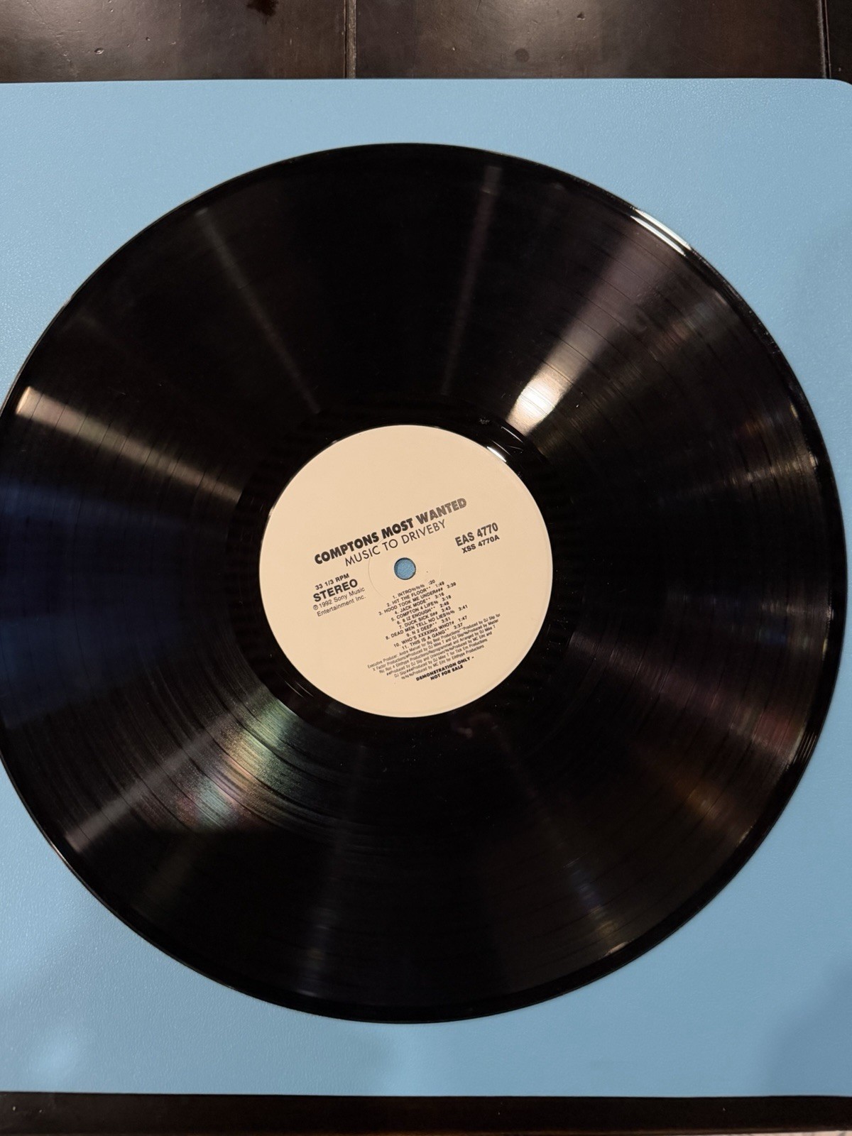 1992 OG PROMO- Comptons Most Wanted ‎– Music To Driveby - RAP  Vinyl LP U.S