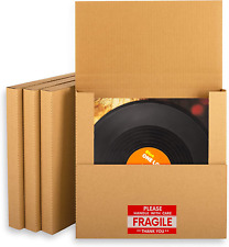 13″ Vinyl Record Mailers 13X13X1 Inch LP Album Shipping Boxes with Fragile Stick picture