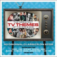 THE GREATEST TV THEMES OF THE 50s & 60s 2CD NEW Z Cars Avengers Rawhide Steptoe picture