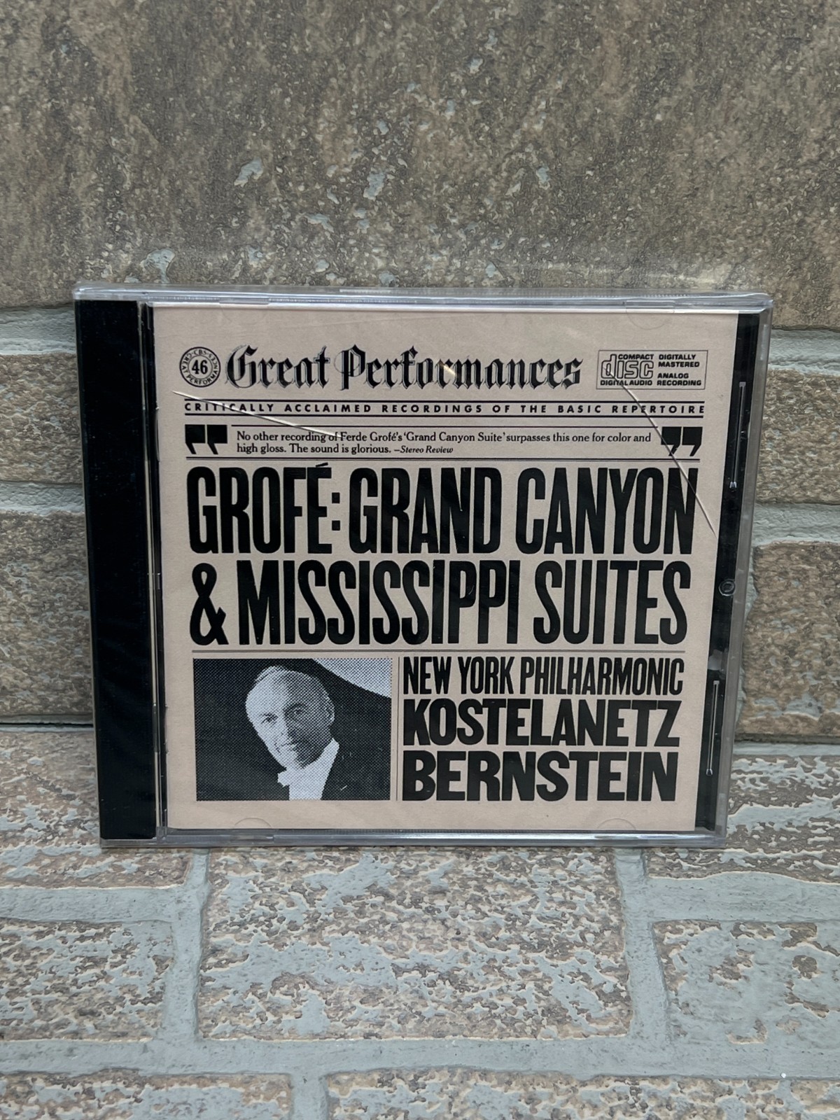 CBS Great Performances Grofe Grand Canyon & Mississippi Suites Bernstein Lp, NEW