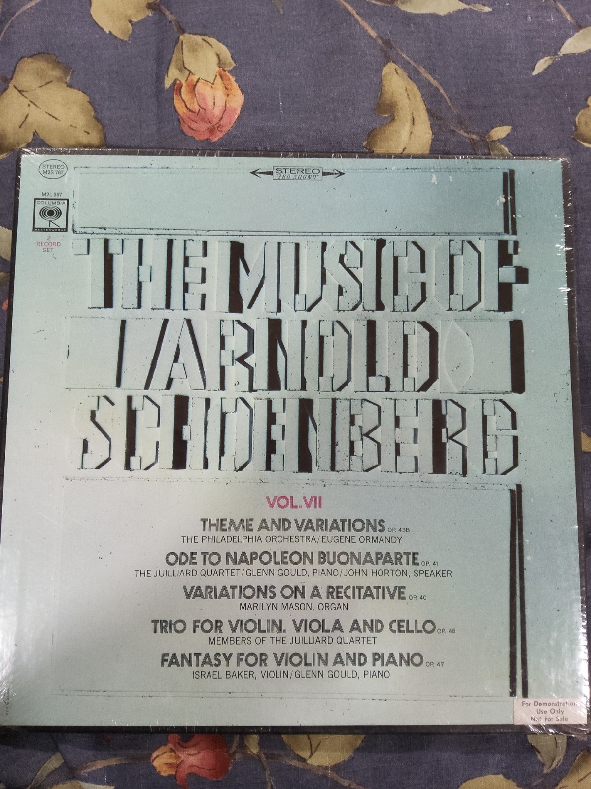 The Music of Arnold Schoenberg, Volume III LP, Box Set New Sealed, Promo