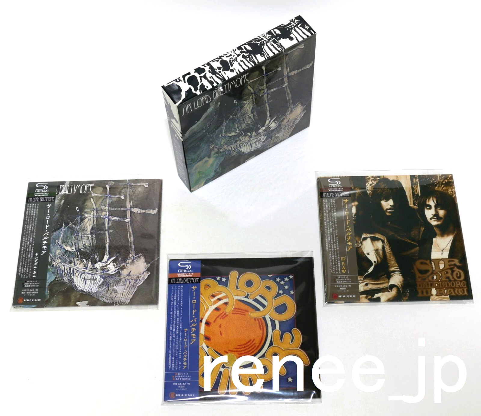 Sir Lord Baltimore / JAPAN Mini LP SHM-CD x 3 titles + PROMO BOX Set