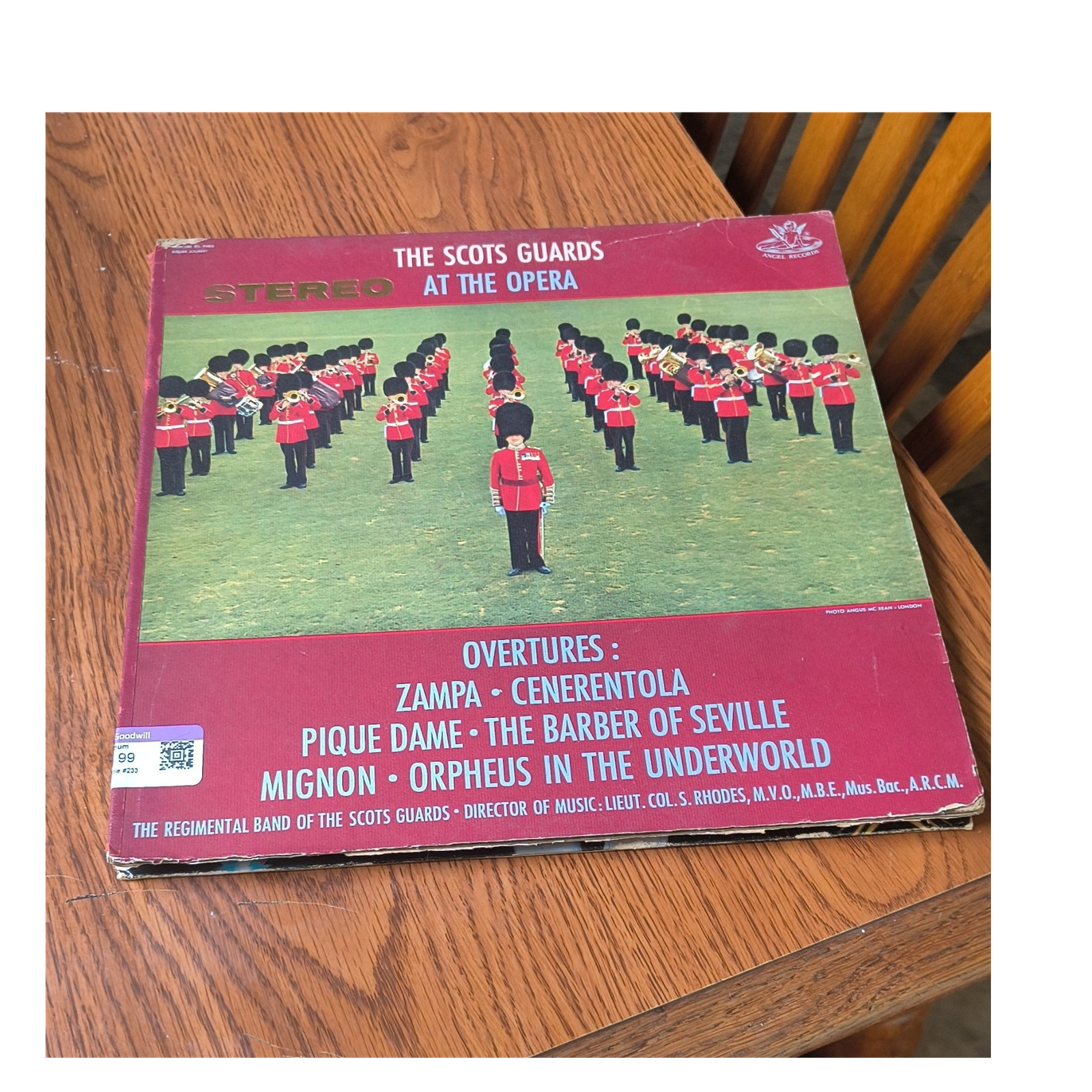 Angel Records The Scots Guards at the Opera LP Vinyl Stereo Classical Overtures