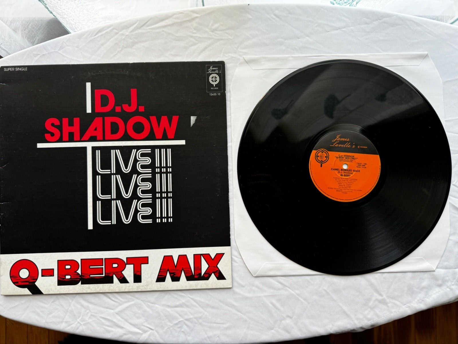RARE UK PRESS - DJ Shadow LIVE - Q-Bert mix - Camel Bobsled Race - 1997 MoWax