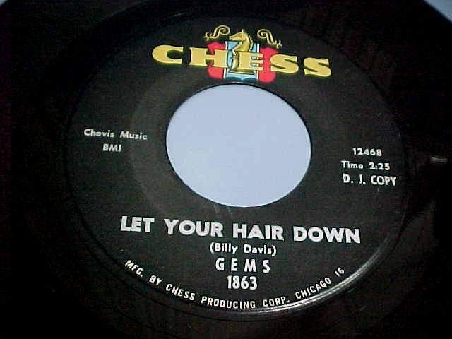 THE GEMS - PROMO - LET YOUR HAIR DOWN - NM  VINYL & EX AUDIO