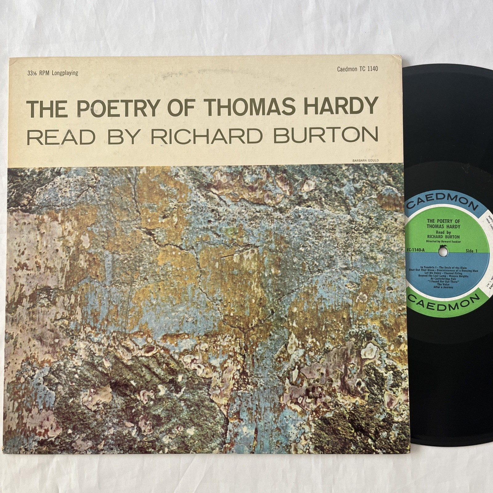 The Poetry of Thomas Hardy Read by Richard Burton Caedmon TC -140  1958 ORIG LP