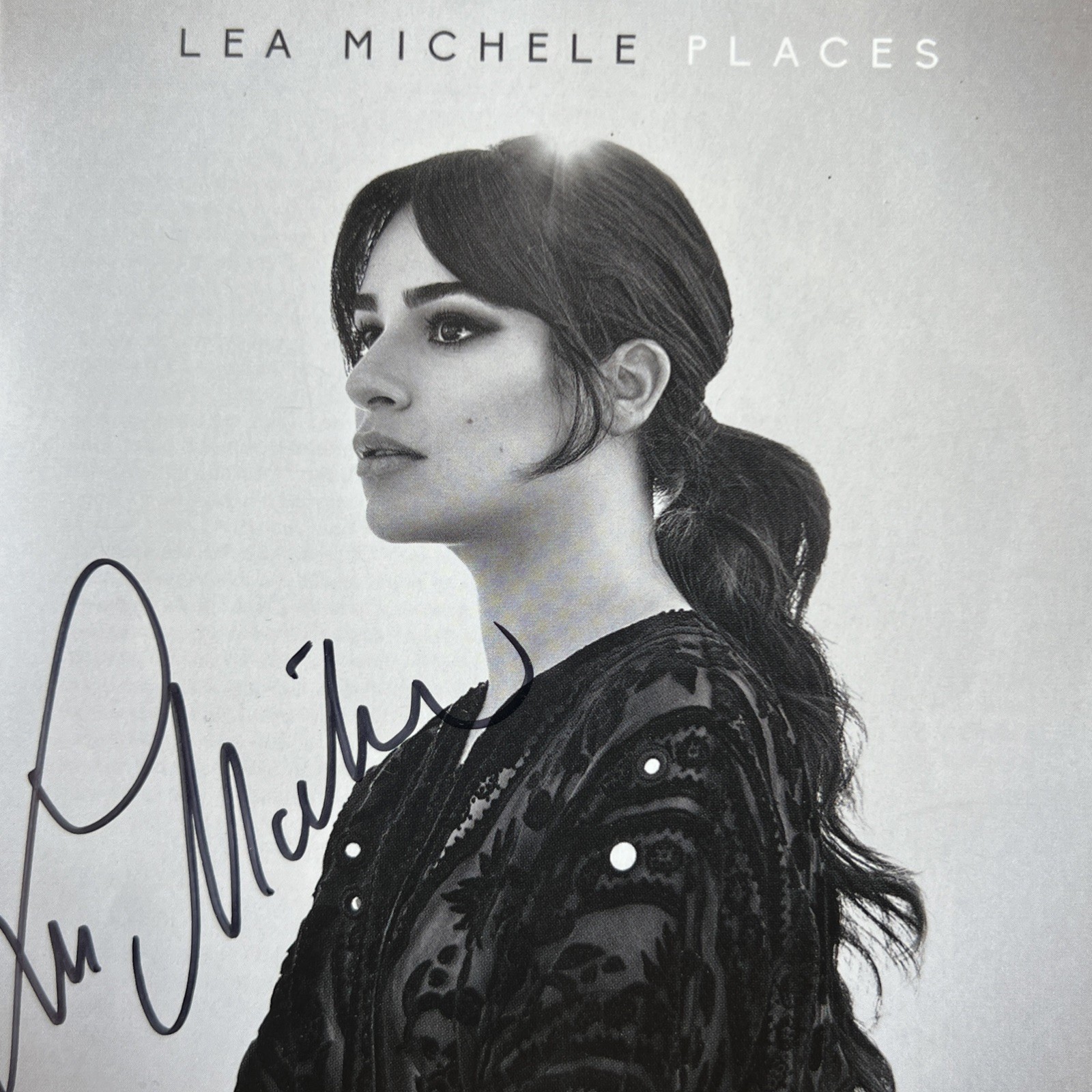 Places Lea Michele CD, 2017 Hand Signed Autograph By Artist 2x Songs Target Ed.