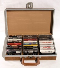Vintage Cassette Tape Lot (24) Van Halen ZZ Top Jimmy Page Stevie Ray Untested picture