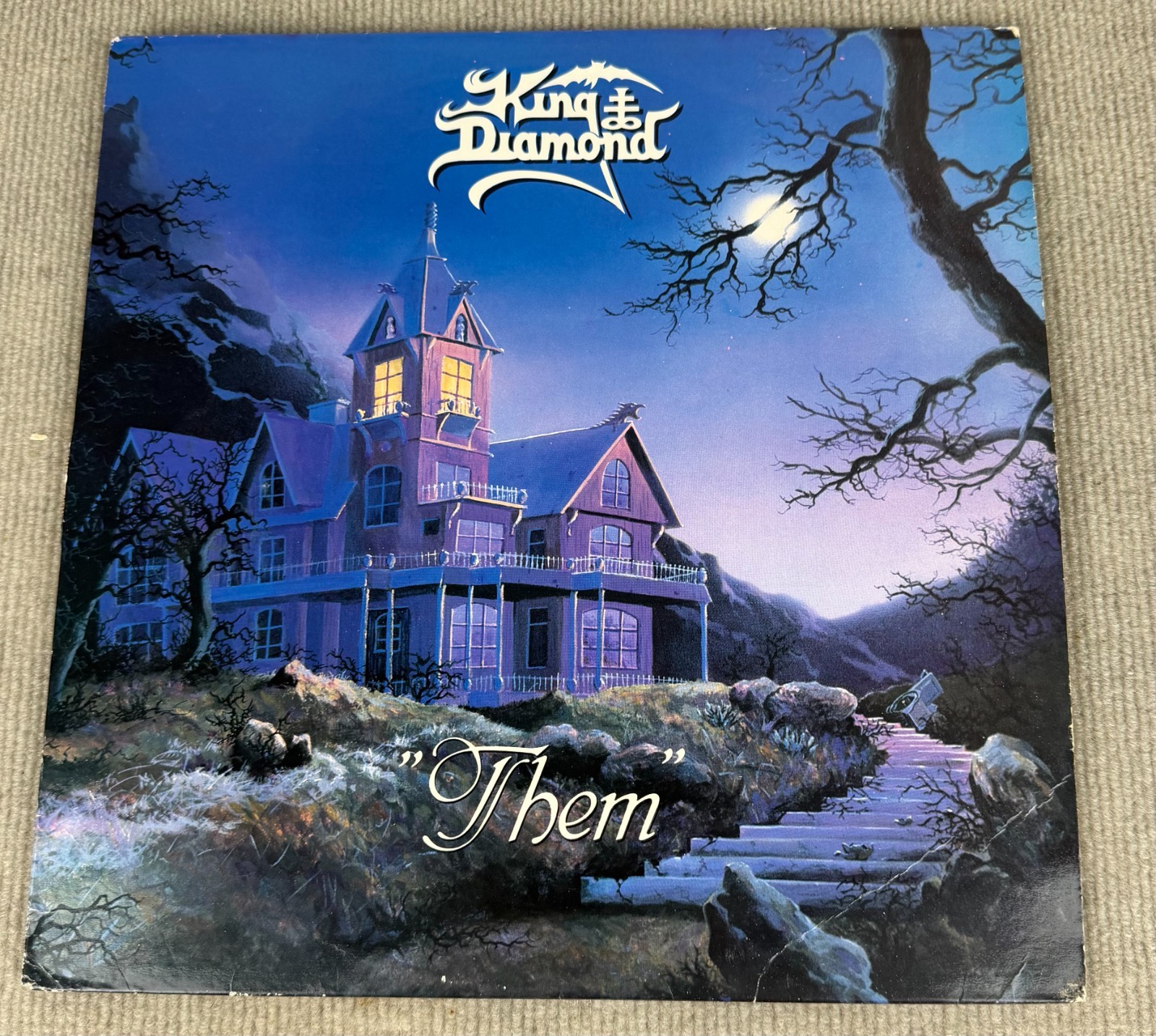 King Diamond Them LP 1988 Roadracer RR 9550 Original w/ Lyric Inner VG