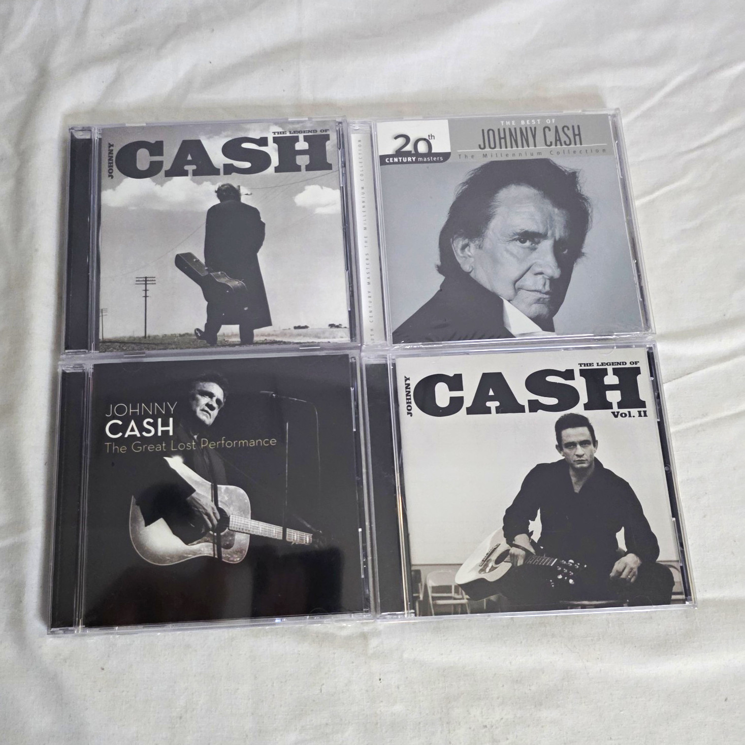 Sealed Johnny Cash Lot of 4 Country CDs Best Of Album Jewel Case 