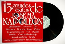 JOSE MARIA NAPOLEON 15 Grandes Exitos LP Vinyl 1987 Mexico VIVE Pajarillo ERES picture