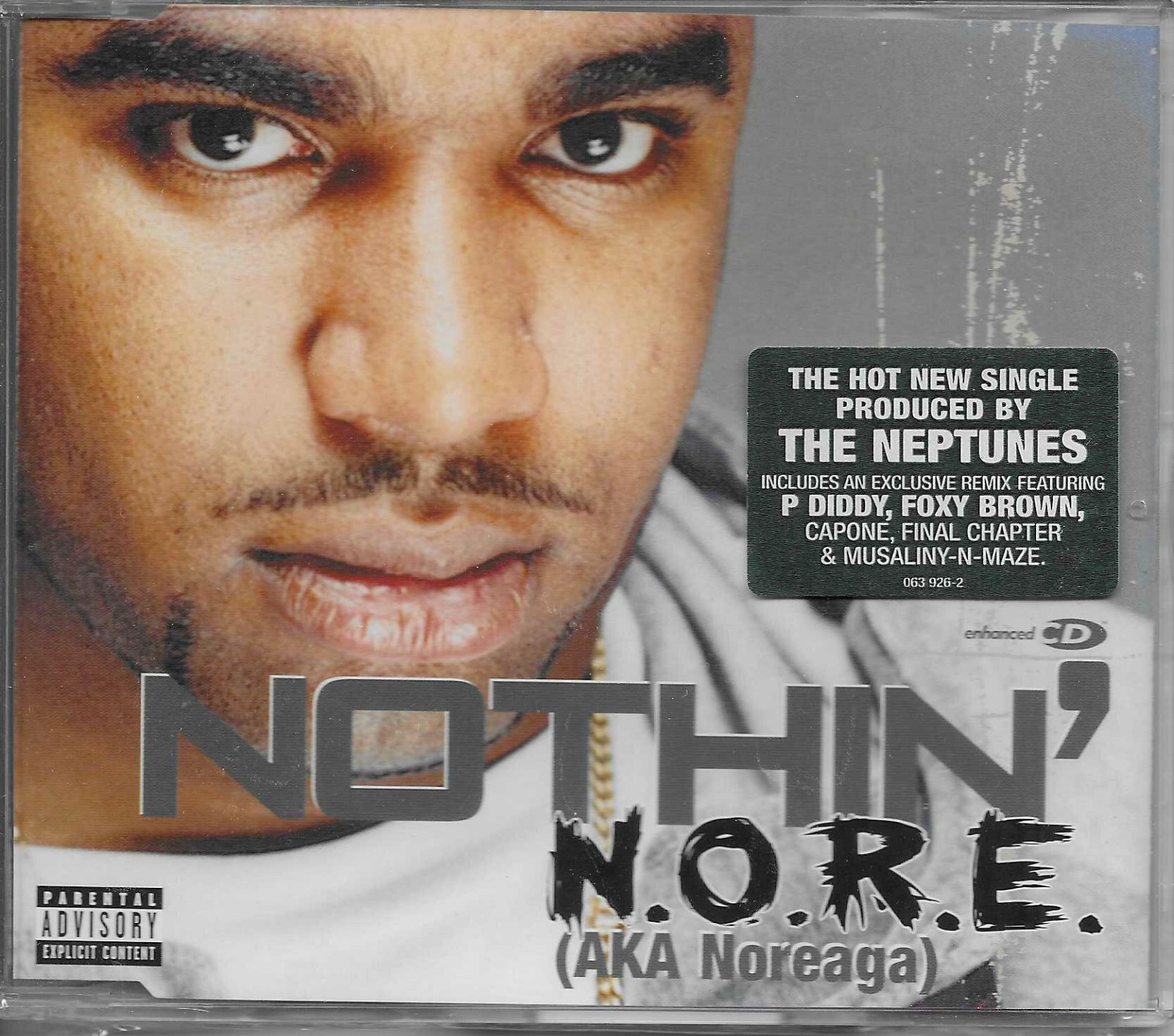 Noreaga N.O.R.E. Nothing NEPTUNES w/ FOXY BROWN MIX &EDIT & VIDEO CD Single NORE
