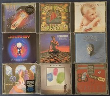 Classic Rock CD Lot of 9 - Journey, Eagles, Van Halen, Rush, Scorpions 80s picture