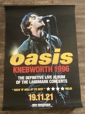 OASIS Poster KNEBWORTH 1996 Gif Documentary 19th NOV 2021 Store Promo picture