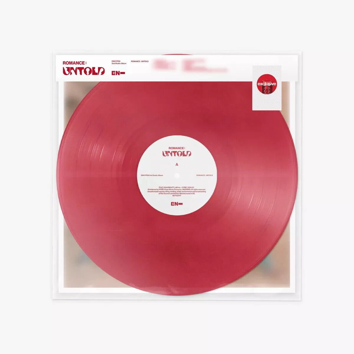 ENHYPEN 2nd Full Album - Romance: Untold RED VINYL Target Exclusive PRE ORDER