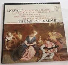 The Melos Ensemble Mozart Quintet in A Major   Record Album Vinyl LP picture