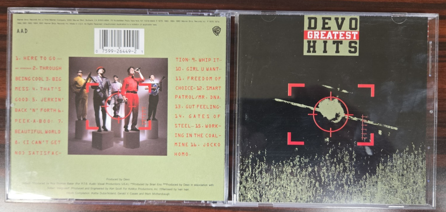 Devo Greatest Hits Warner Bros. Records 9 26449 CD