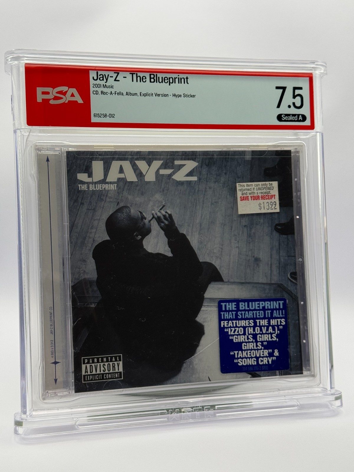 Jay-Z - The Blueprint CD (Sealed & Unopened)  - PSA Graded 7.5 A Collectible