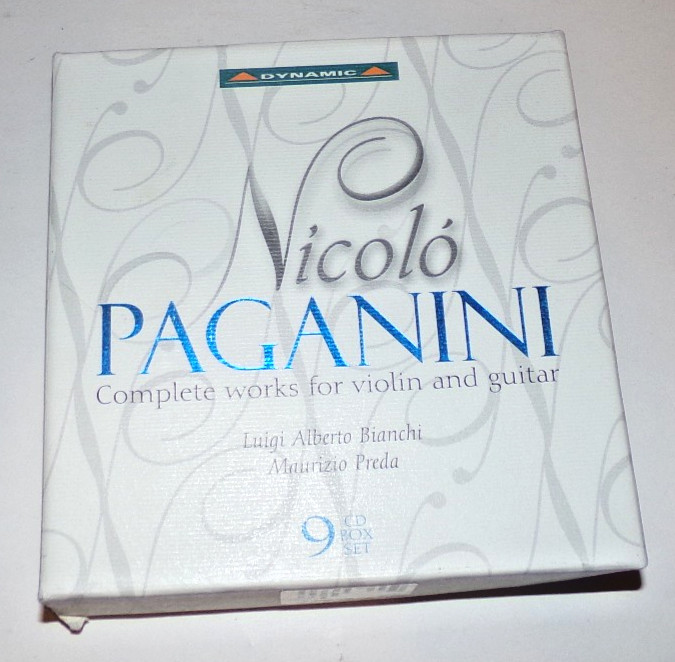 Nicolo Paganini Complete Works for Violin & Guitar Luigi Alberto Bianch 9 CD set