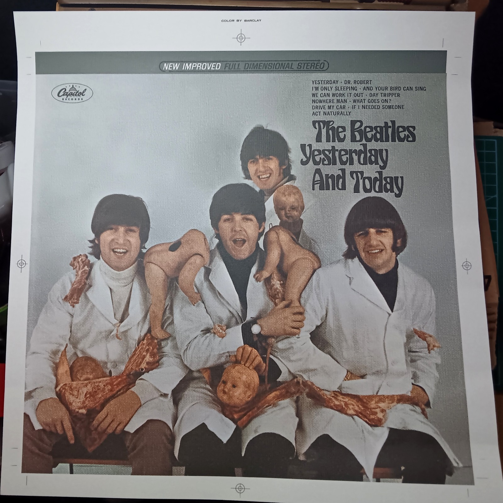 BEATLES Yesterday And Today - BUTCHER COVER Printed From Original 1966 Negatives