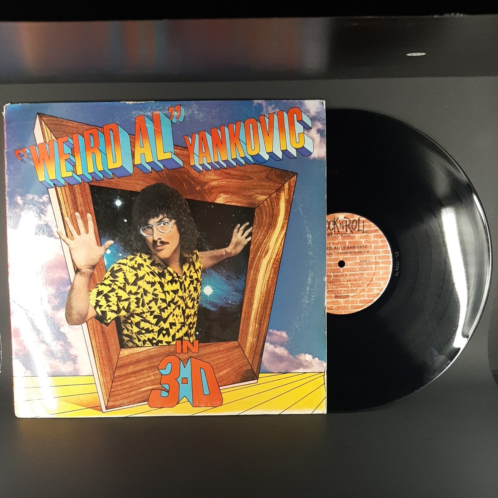 WEIRD AL YANKOVIC IN 3-D LP RARE ORIG. 1984 CARROLLTON 1ST PRESS IN SHRINK~HYPE