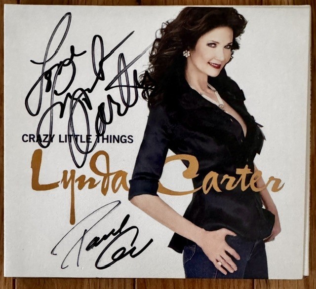Lynda Carter & The Band SIGNED Crazy Little Things CD  Wonder Woman