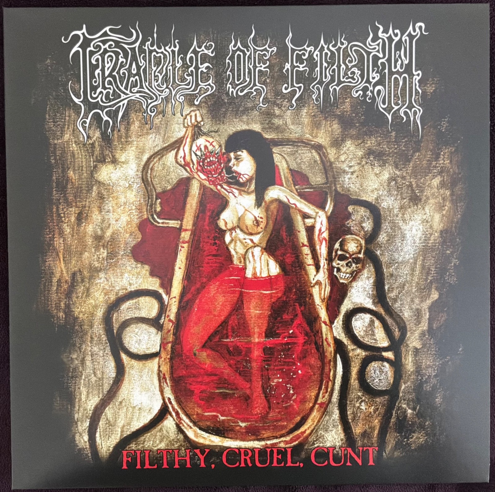CRADLE OF FILTH FILTHY CRUEL 2LP VINYL RECORD NEW UK BLACK METAL DANI RARE LE