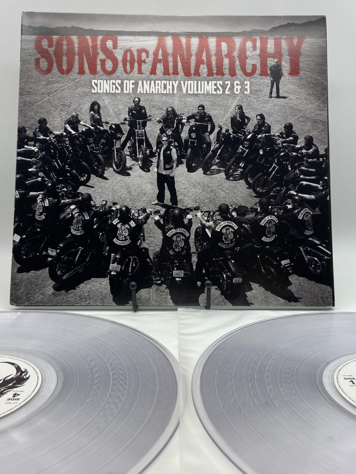 Sons of Anarchy Seasons 2 & 3 Vinyl 2xLP Clear - VG - RARE