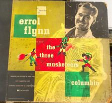 Columbia Masterworks Errol Flynn The Three Musketeers 1944 Record Box Set MM-659 picture